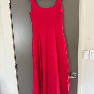 GAP Vibrant Red Midi Dress